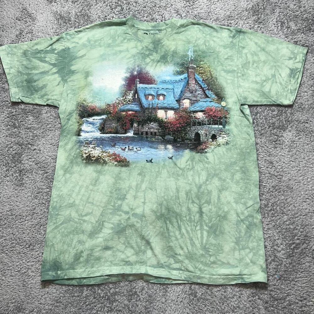 The Mountain Cottage Core Style Tie Dye Graphic T-shirt